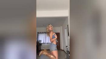 video of tanlines in short skirt
