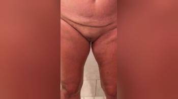 video of Hot wife in shower w natural boobs