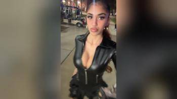 video of leather outfit for clubbing