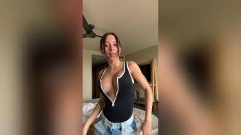 video of unzipped one piece nice tits