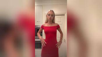 video of tight red dress tonight
