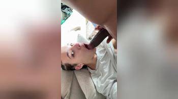 video of Swallowing a Thick Load