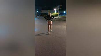 video of Slutty wife loves flashing her ass on public street