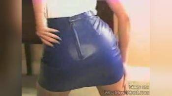 video of bleu skirt