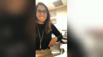 video of flashing tits and pussy at the office