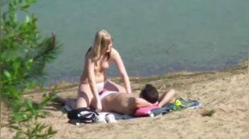 video of Caught couple having sex on French beach