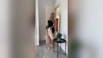 video of lbd and white heels