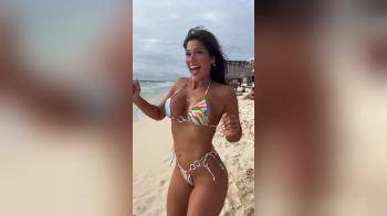 video of three latinas on beach