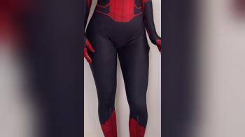 video of spiderwoman hot body suit