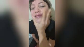 video of waiting for a big facial