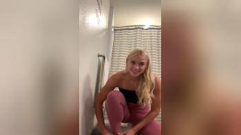 video of Sexy blonde girl teasing