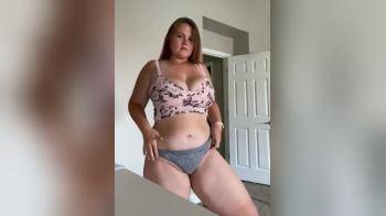 video of large girl strips naked