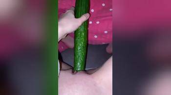 video of bating with a cucumber