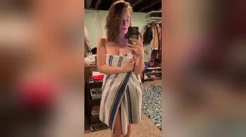 video of Towel drop revealing all
