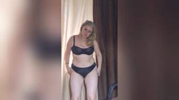 video of fat Polish girl in black lingerie
