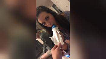 video of watch her deep throat popsicle