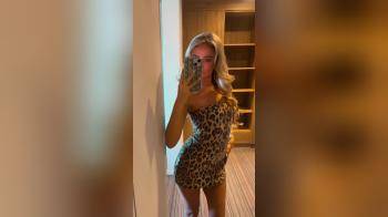 video of tight leopard dress yum