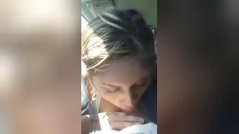 video of Messy iphone car blowjob