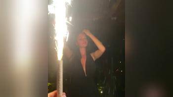 video of celebrating her birthday in mykonos