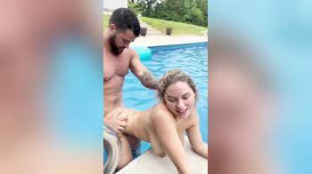 video of Filmed holiday sex in the pool