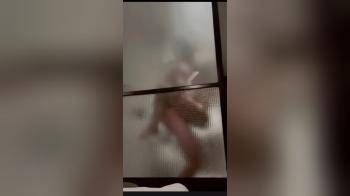 video of Up on my big cock in the shower