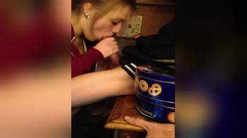 video of College blonde blowjob video