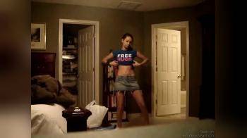 video of Striptease Babe bedroom stripper