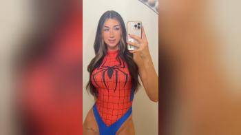 video of spiderwoman thinks shes sexy