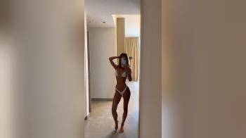 video of hot body white bikini