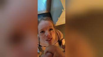 video of waiting for cum and gets it