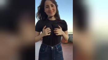 video of showing her cute body