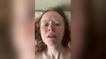 video of ginger hottie begging for cum