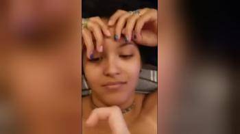 video of big tit girl facial