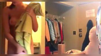 video of my blonde naked in hotel after shower