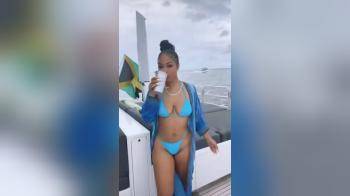 video of Baddie Thick Ebony on boat