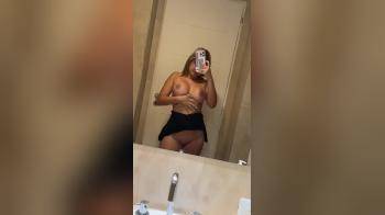 video of nice tits in the bathroom