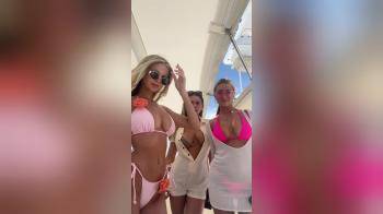 video of three pairs on yacht
