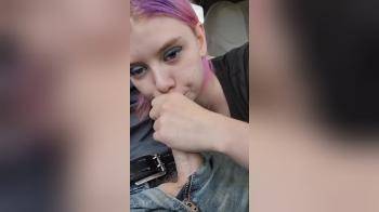 video of Car BJ Cutie Takes His Cum in Her Mouth