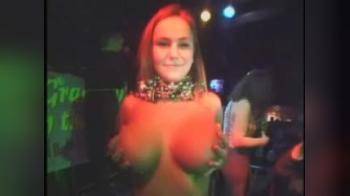 video of party girl goes topless