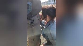 video of Street hooker takes a load in her mouth