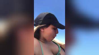 video of Fun couple at the beach