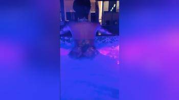 video of Baddie Making her own bubbles