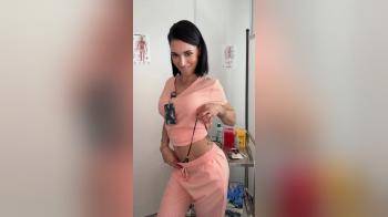 video of Hot nurse dancing in thong