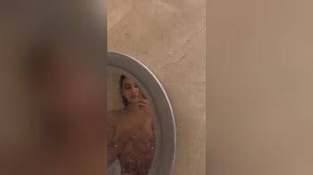 video of filming herself naked in the shower