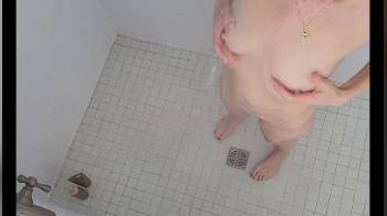 video of Hotwifey Needing Help Getting The Temp Right While Masturbating In Shower