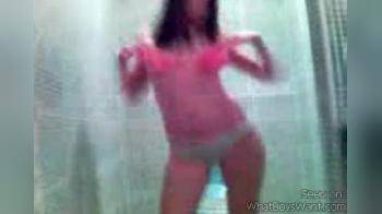 video of Cellphone Striptease In The Shower