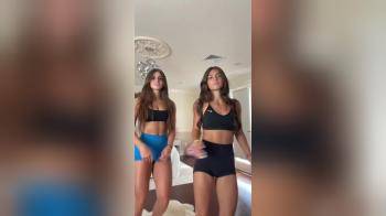 video of two gorgeous babes dancing