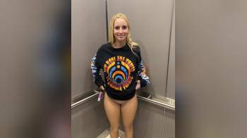 video of showing titties in elevator