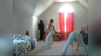 video of 2 girls perfect booty dance
