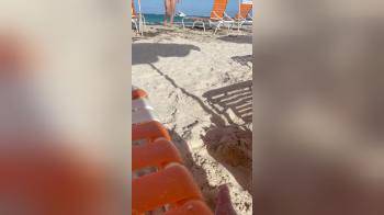 video of Wife at the beach